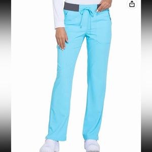 Womens medium petite Dickies Xtreme Stretch MidRise Straight Leg Drawstring Pant